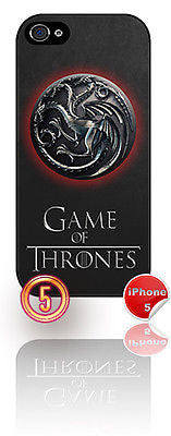 ★ NEW GAME OF THRONES ★ APPLE IPHONE 5  MOBILE PHONE HARD CASE COVER (HOUSES) - Black Halo Design
 - 6