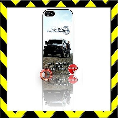 ★ FAST AND (&) FURIOUS 6 ★ PHONE COVER FOR IPHONE 5/5S (CASE) THE ROCK#1 - Black Halo Design
