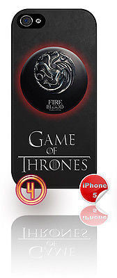 ★ NEW GAME OF THRONES ★ APPLE IPHONE 5  MOBILE PHONE HARD CASE COVER (HOUSES) - Black Halo Design
 - 7