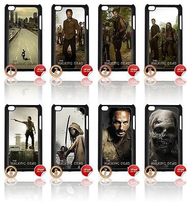 ★ CHOICE OF THE WALKING DEAD ★ IPOD TOUCH 4/4TH GEN GENERATION 4G COVER - Black Halo Design
