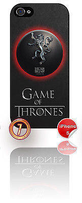 ★ NEW GAME OF THRONES ★ APPLE IPHONE 5  MOBILE PHONE HARD CASE COVER (HOUSES) - Black Halo Design
 - 4