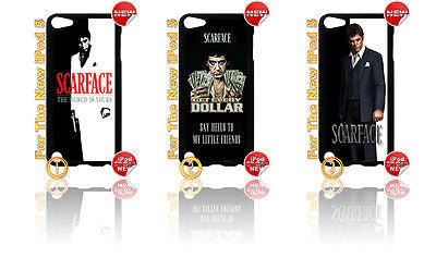 ★ SCARFACE ★IPOD TOUCH 5 5th GENERATION 4G HARD CASE COVER (AL PACINO MOVIE) - Black Halo Design
 - 1