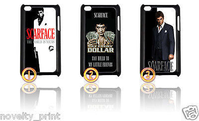 ★ CHOICE OF SCARFACE ★ IPOD TOUCH 4TH GENERATION 4G HARD CASE COVER (AL PACINO) - Black Halo Design
 - 1