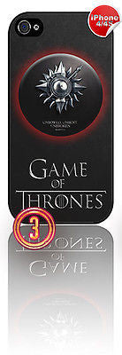 ★ NEW GAME OF THRONES ★ APPLE IPHONE 4/4S MOBILE PHONE HARD CASE COVER (HOUSES)  - Black Halo Design
 - 8