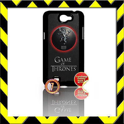 ★ GAME OF THRONES ★ FOR SAMSUNG GALAXY NOTE II/2/N7100 CASE LANNISTER LION#7 - Black Halo Design
