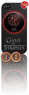 ★ NEW GAME OF THRONES ★ APPLE IPHONE 4/4S MOBILE PHONE HARD CASE COVER (HOUSES)  - Black Halo Design
 - 10