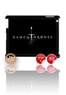 ★ GAME OF THRONES ★ CASE FOR IPAD 2/3/4 HARD(COVER) (3RD/4TH) FIRE & ICE - Black Halo Design
 - 6