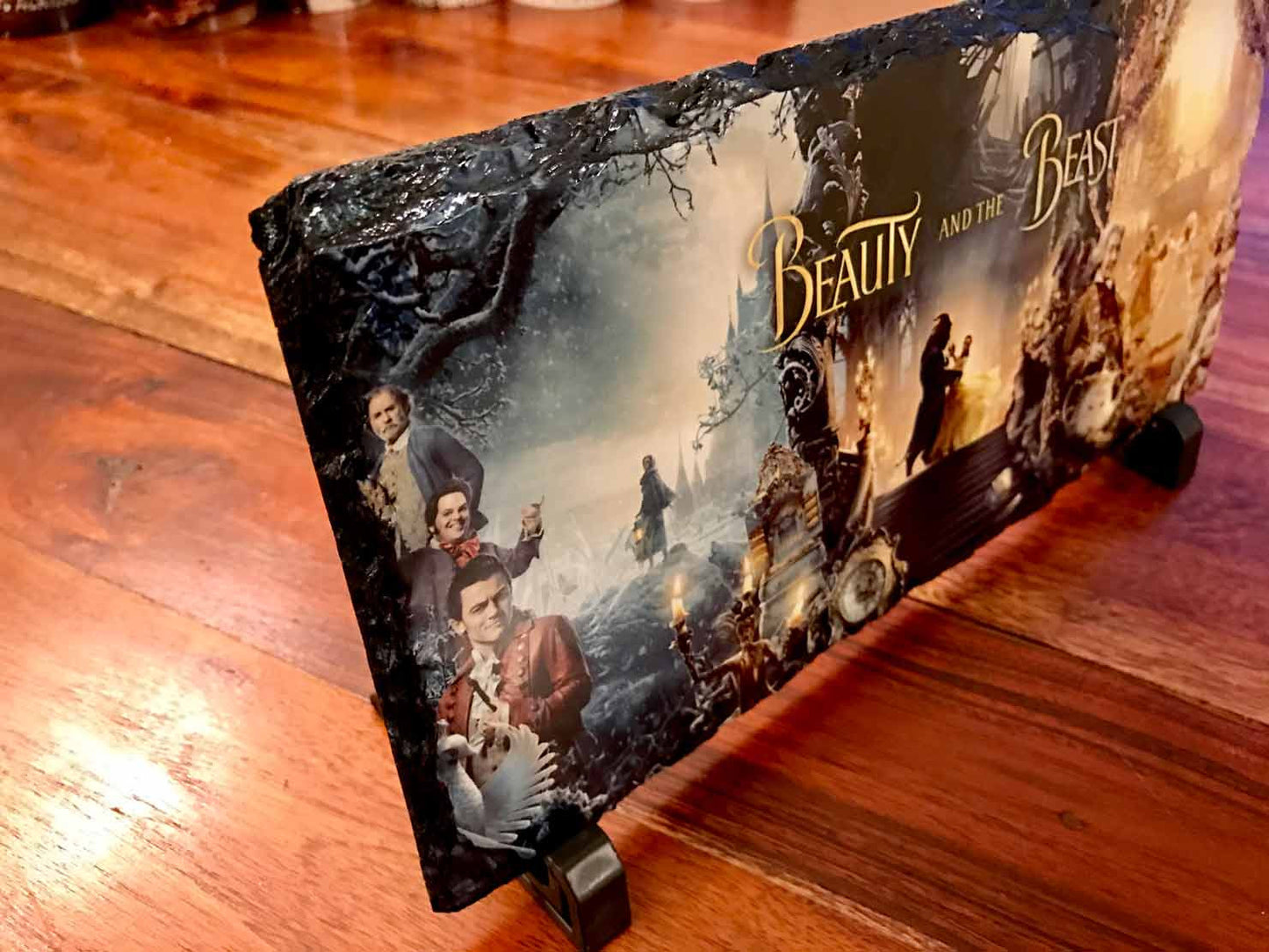 Beauty and the Beast Panoramic Natural Rock Slate