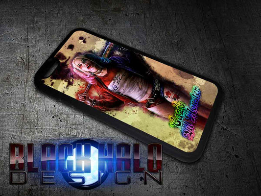 Personalised Harley Quinn Case/Cover for choice of Apple iPhone 4-7 Plus