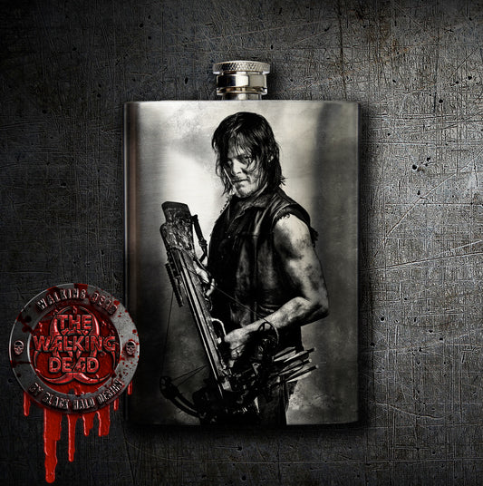 Daryl Dixon: The Walking Dead Hip Flask Stainless Steel 8oz Hip Flask