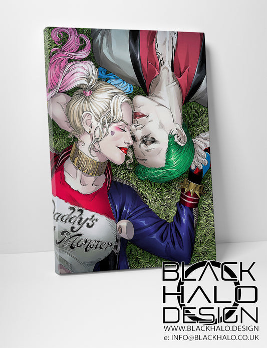 The Joker & Harley Quinn Box Framed Canvas #HarleyQuinn #SuicideSquad #Batman #DC #DaddysLilMonster