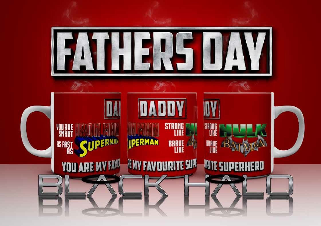Fathers Day Super Hero Mug