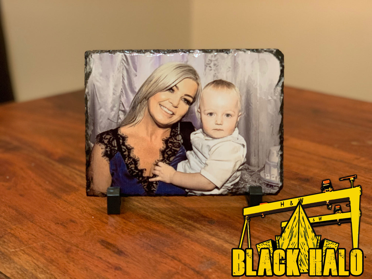 Personalised Natural Solid Rock Slates - Upload your own image